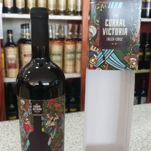 Vino carmenere reserva, La Cueca, Viña Corral Victoria, botella 750 cc.